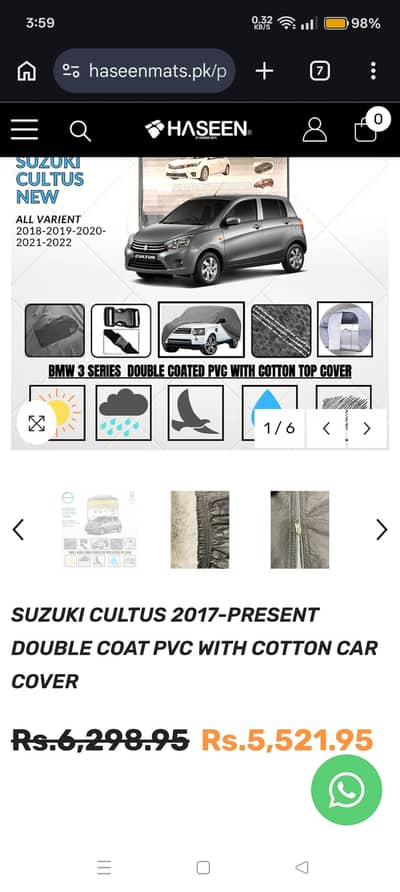 Top Cover Cultus (2017 To 2026) New Shape