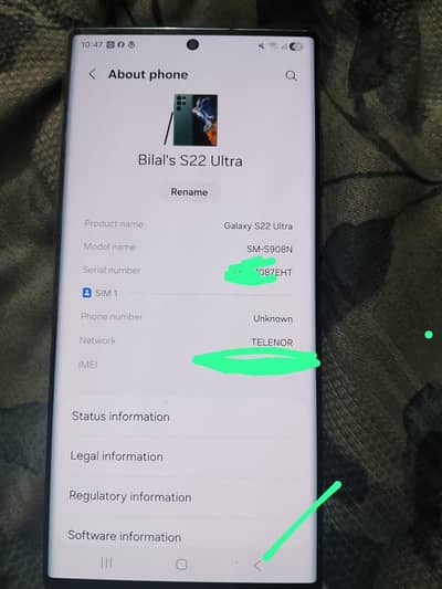 Samsung s22ultra pta