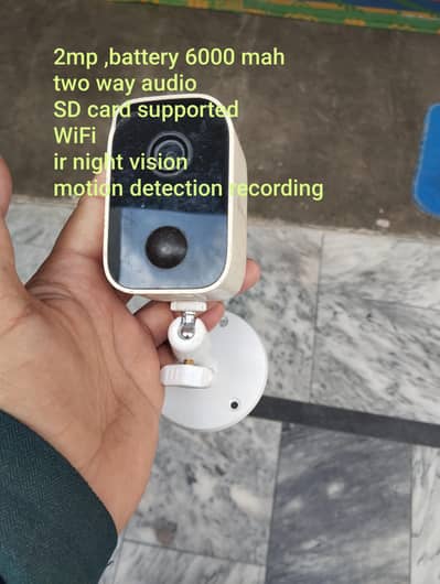 2mp CCTV camera,WiFi,SD card ,built in battery,5 v charging