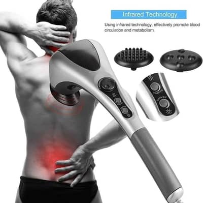 Rechargeable Infrared Massager Gun for Muscle Pain Relief