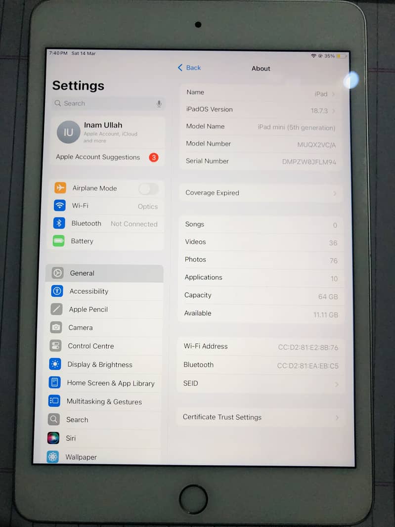 iPad mini 5 2