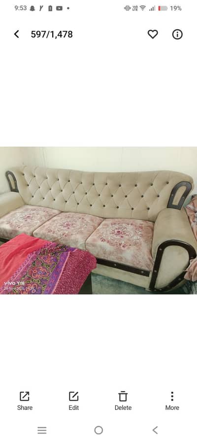 six seater sofa set