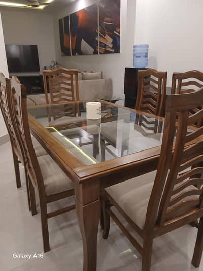 Brand new beautiful wooden dining table