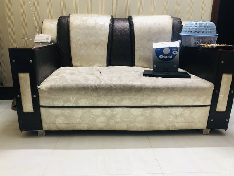 Three 2 seater sofa set 0