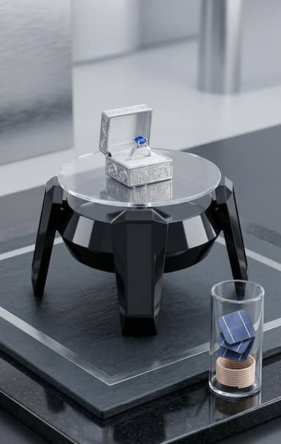 A display stand for esthetic person to represent something on it