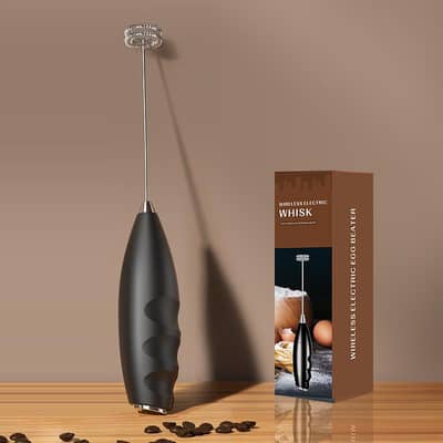 Electric Milk Frother Coffee Mixer – Latte Cappuccino Foam Maker