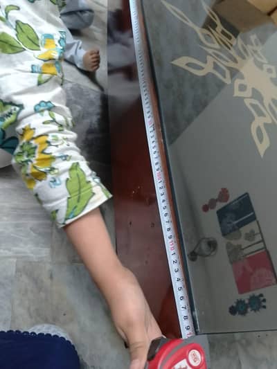 Iron stand and Table with glass top