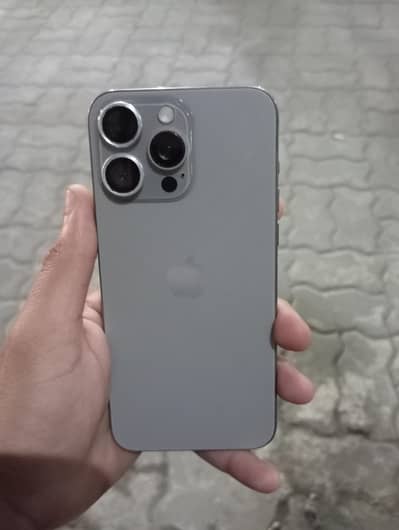 I phone 15 pro max condition 10/9 colour silver pta approved