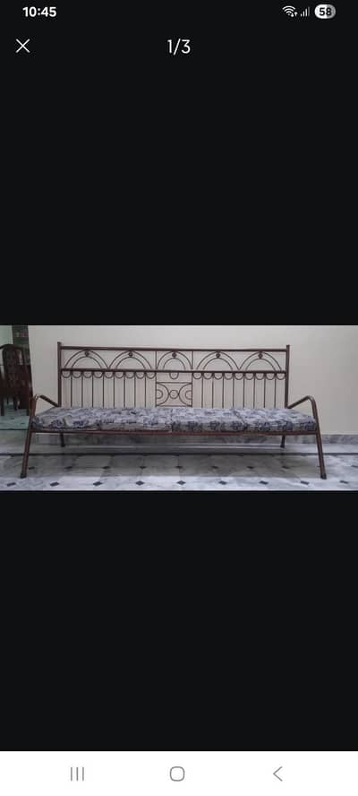 6 seater Rod iron sofa set