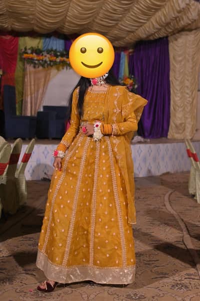 organza mehndi lengha