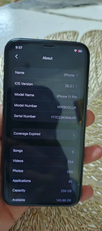 Iphone 11 pro non pta mint condition