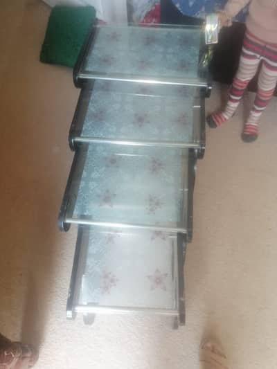 MIRROR TABLE SET FOR SALE