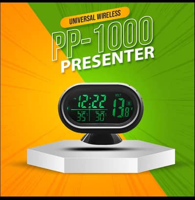 Car Digital LED Display Clock with Volt and Temperature Gauge