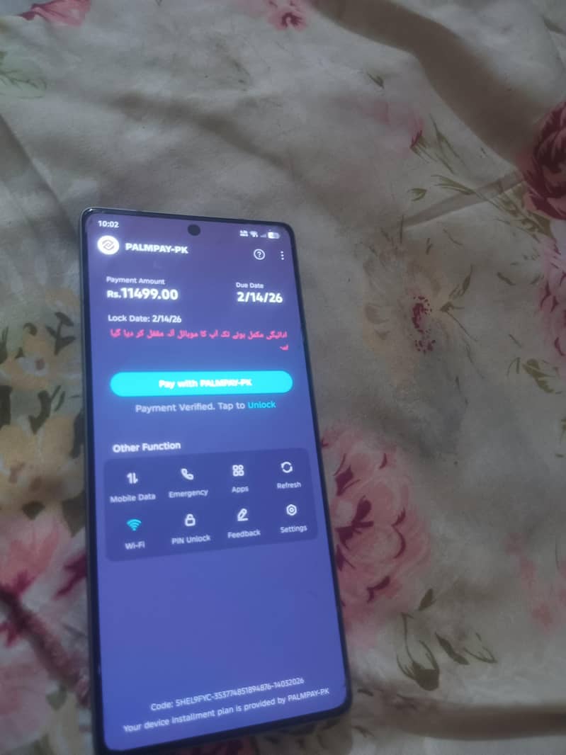 Note 50 pro locked 0