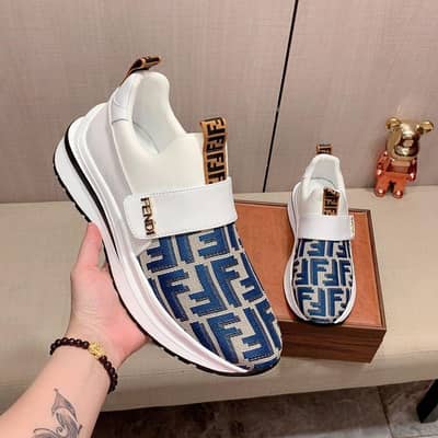 Luxury Style Sneakers | Fendi Inspired Designer Shoes 