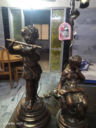 antique lamp 25 inch