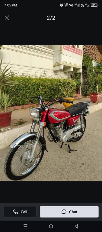 CG 125 bike for sale Karachi nbr