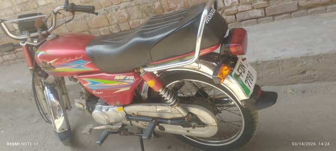 New Asia 70cc motorcycle.