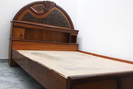 Used Wooden Double Bed for Sale