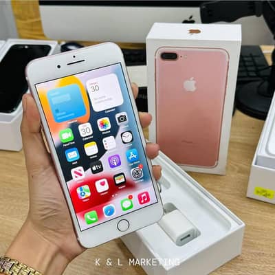 iPhone 7 Plus 128gb with box 0323/056/58/33 WhatsApp no