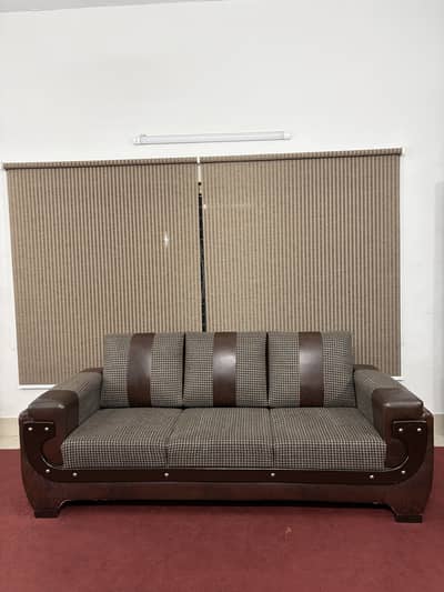 6 Seater Solid Wooden Sofa Set (3+2+1)