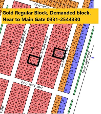 PLOT SALE IN NORTH TOWN RESIDENCY PHASE 1 GOLD BLOCK