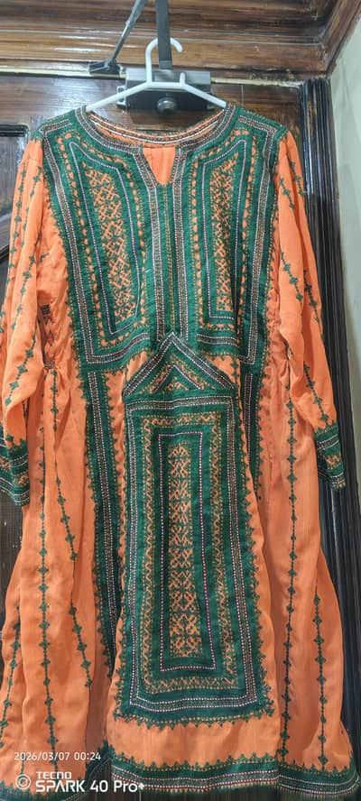 hand embroidered Balochi dress