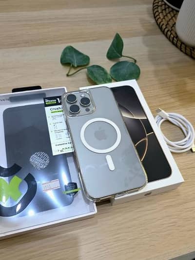 Iphone 16 pro max PTA approved official 512GB with full box.  15