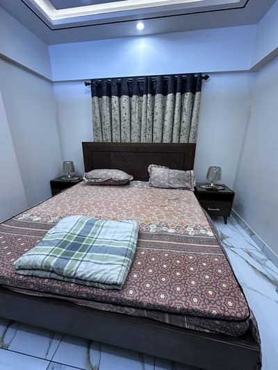 PATEX WOOD KING BED WITH SIDE TABLES DRESSING AND WARDROBE