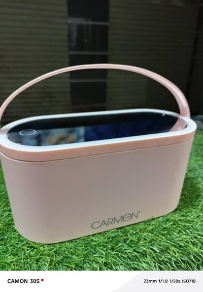 Carmen Portable LED Mirror Cosmetic Storage Case UK Imported