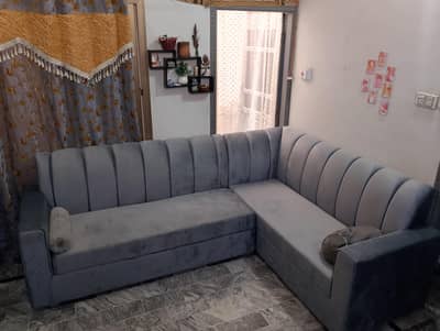 7Seater L-Shape Sofa – Excellent Condition