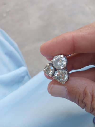 moissonite diamond rings with African zarcoon