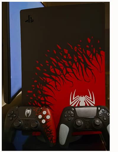 PS5 Spider-Man Limited Edition Console Bundle + 2 Controllers + Ghost