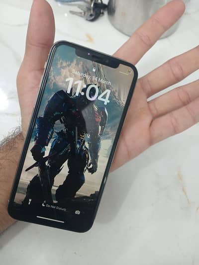 Iphone x official PTA approved 256Gb silver/white color