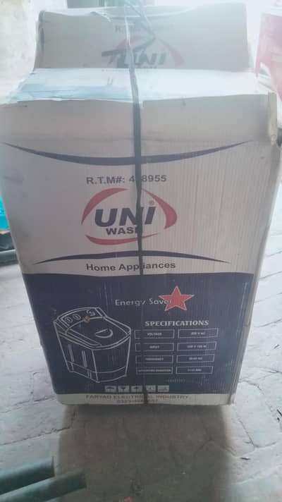 uni wash machine steel body and coppor motor