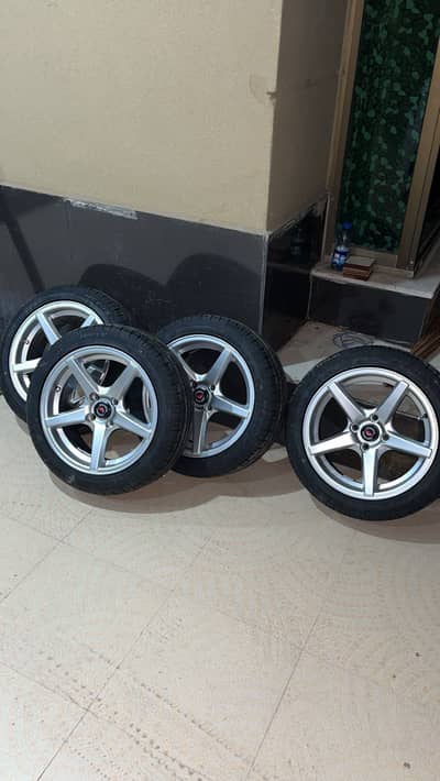 Vossen CV3 15 inch with tyres