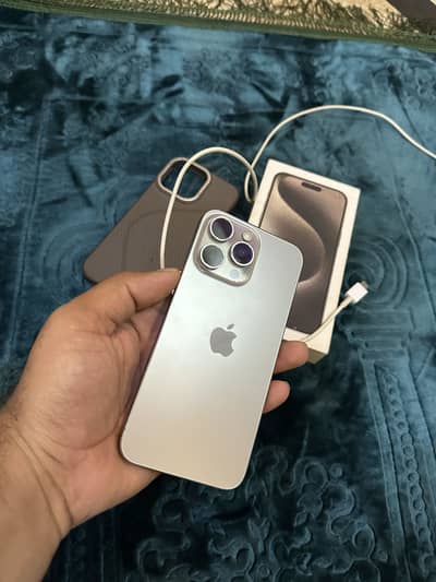 Iphone 15 pro max 256gb duel sim official PTA approved