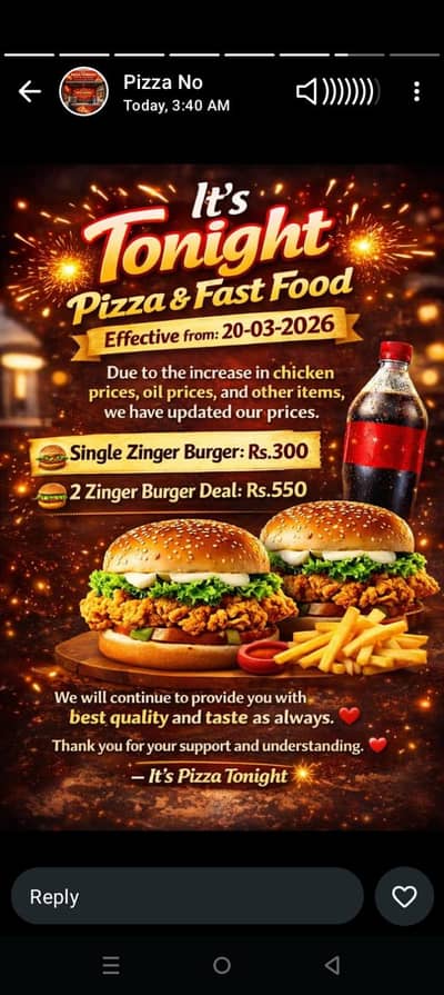 want a karigar for fastfood restaurant