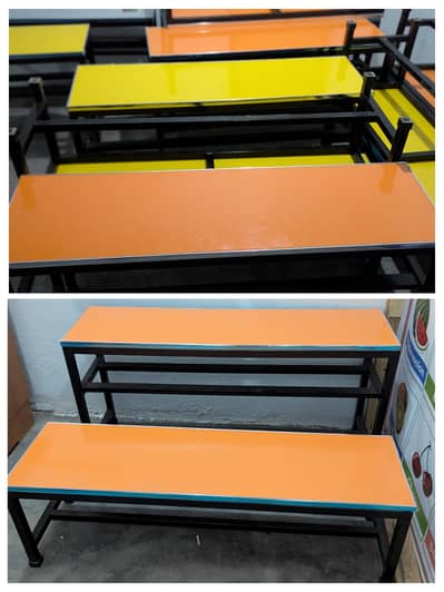School Bench and Teachers Chairs