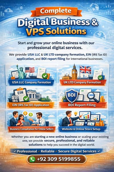 website design Complete Digital Business & VPS Solutions Description: