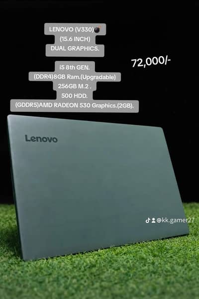 LENOVO (V330) i5 8th GENERATION ( Dual Graphics ).