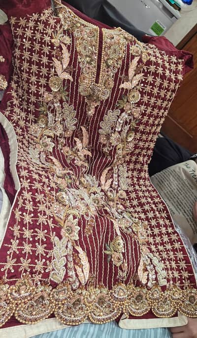 Heavy Kam wala suit . Silma sitara suit. Qura wala Kam