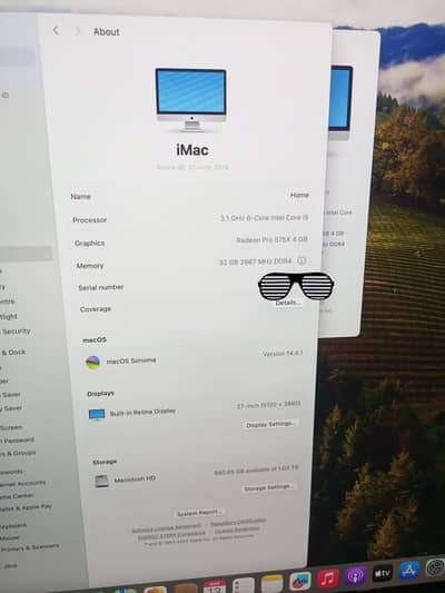 Apple iMac 2019 core i5 5K Ratina 27 Inches Display,