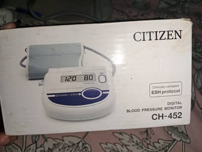 Citizen Model: CH-452 Type: Digital Blood Pressure Monitor