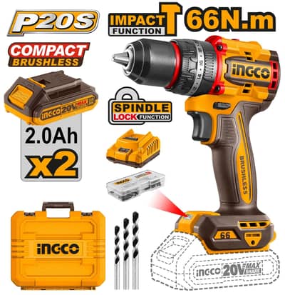 INGCO Compact Brushless impact drill Cordless Impact Drill