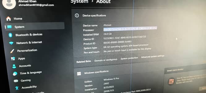 Core i5 4th gen. 24 GB Ram. 128 GB SSD. 120 GB HDD. full set.