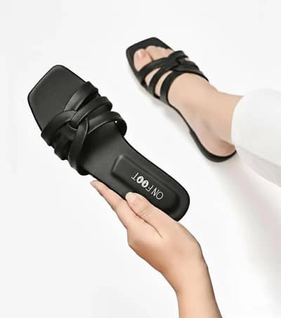 Women Black flip flops Casual Formal all season