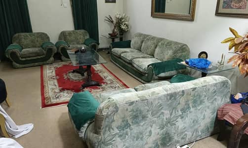 Luxury 7 Seater Sofa Set with Center Table – Strong Wooden Structure