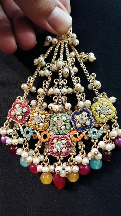 Multicolor Pearl Jhumar