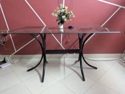 GLASS DINING TABLE